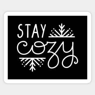 Stay cozy winter handlettering Sticker